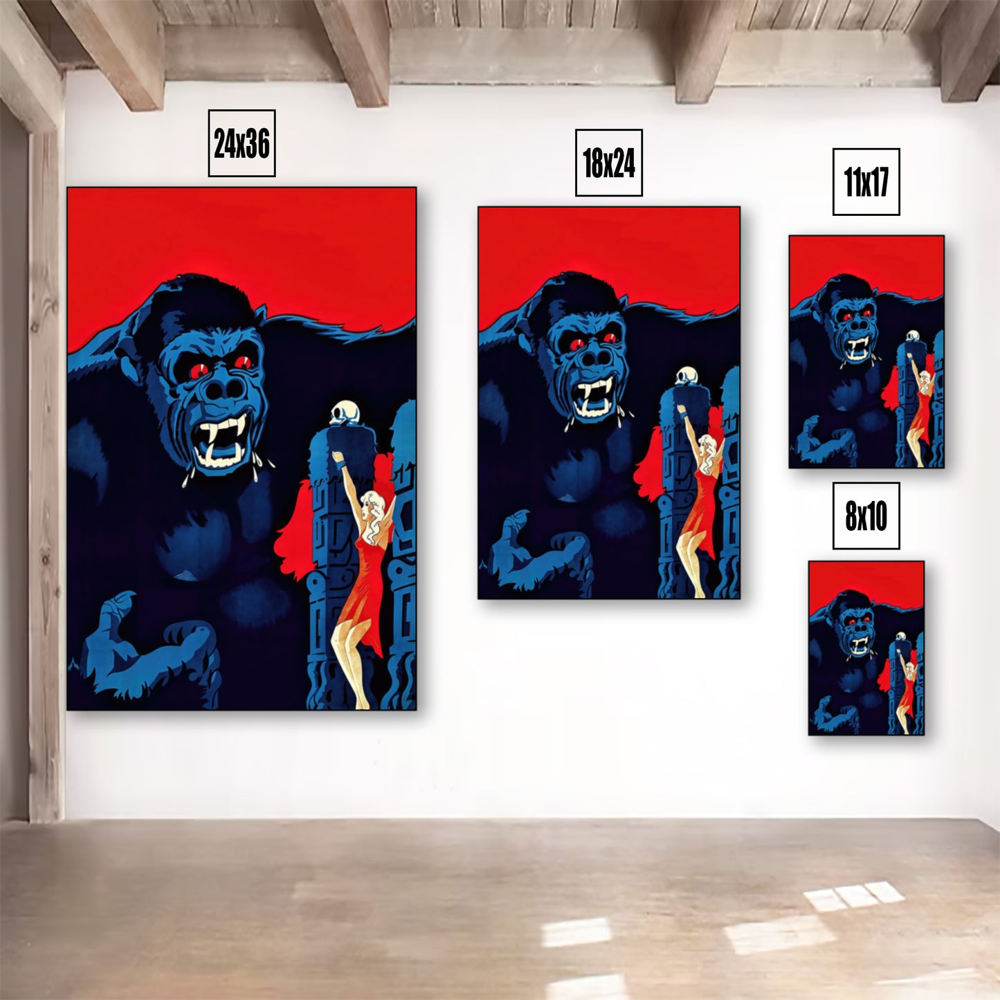 GorillaWomanCapturePosterListingImage-MultiUpVarSizeRoom
