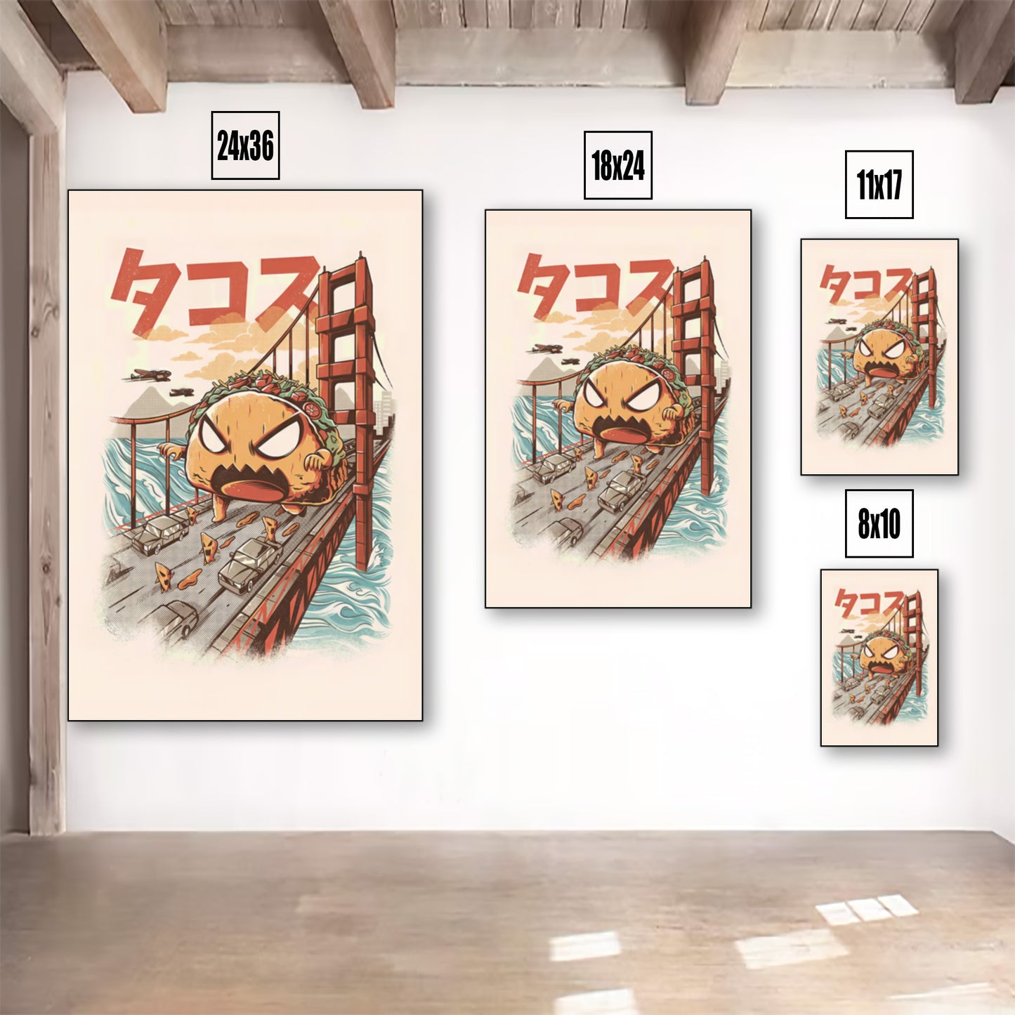 KaijuTacoPosterListingImage-MultiUpVarSizeRoom