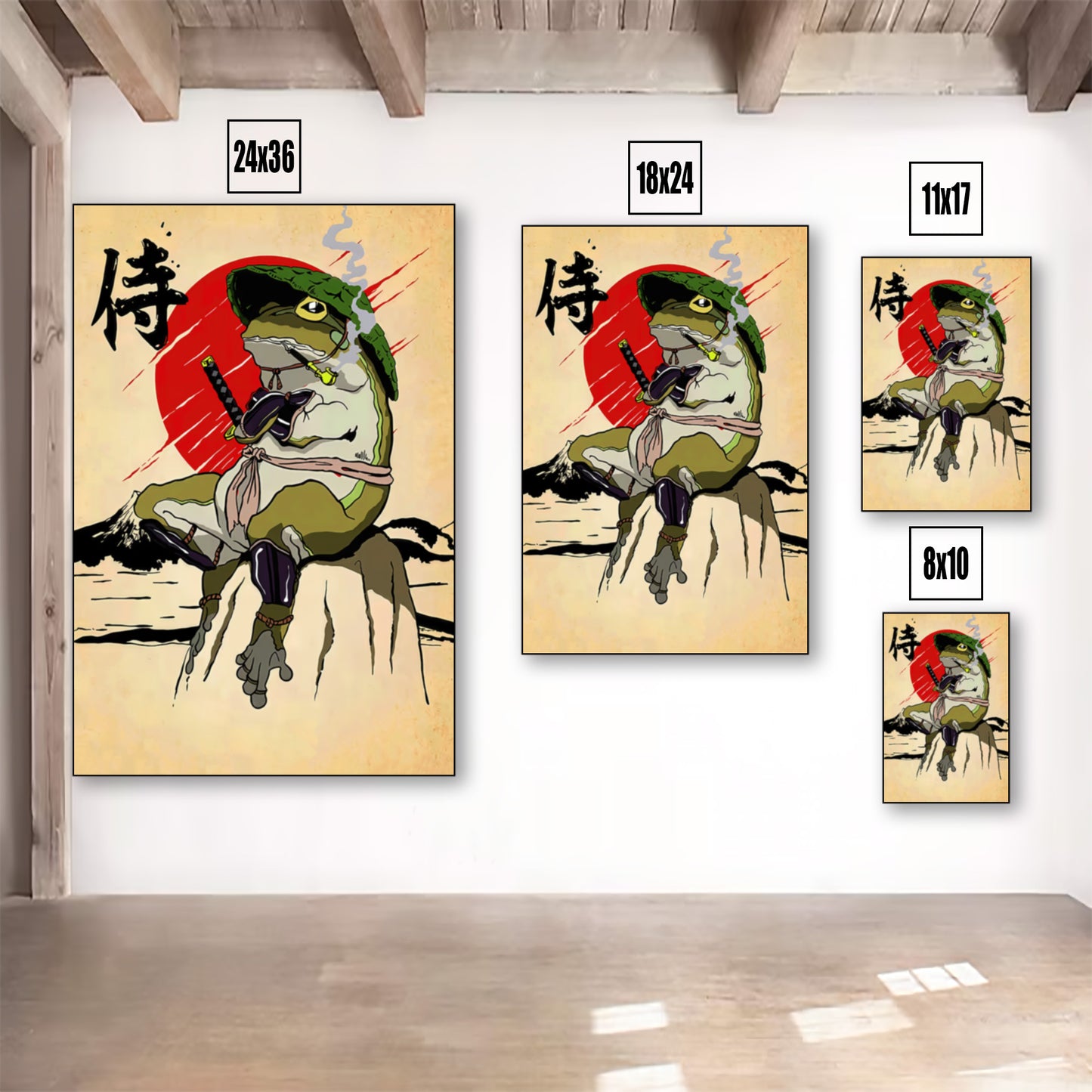 FrogSamuraiPosterListingImage-MultiUpVarSizeRoom