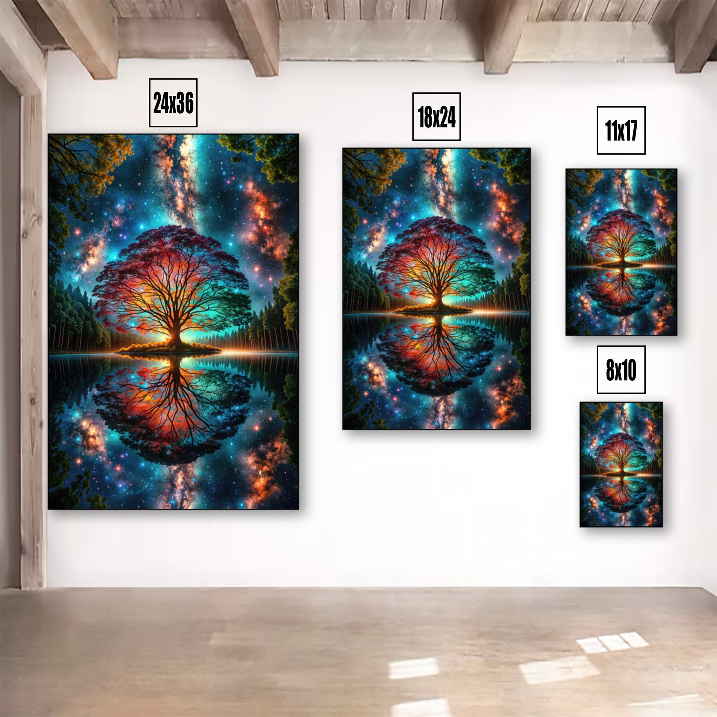 UniverseTreePosterListingImage-MultiUpVarSizeRoom