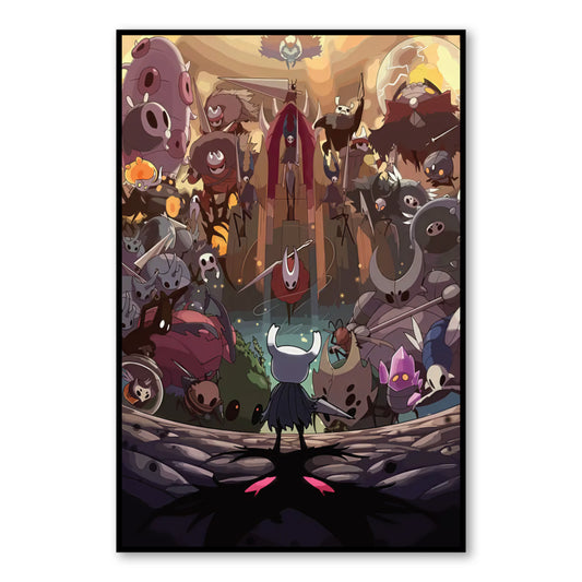 Hollow Knight GodMaster Bosh Rush Poster – Fantasy Game Art Print close-up of full artwork